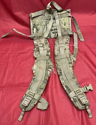 US Army MOLLE II Large Rucksack Shoulder Straps (FRAME) OCP / Multicam READ!! • $31.49