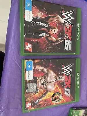 Wrestling Xbox One Games W2k16 And W2k17  • $12