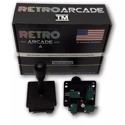 One Competition Style Arcade Joystick Black 4 Or 8 Way Play By RetroArcade.us • $10.16