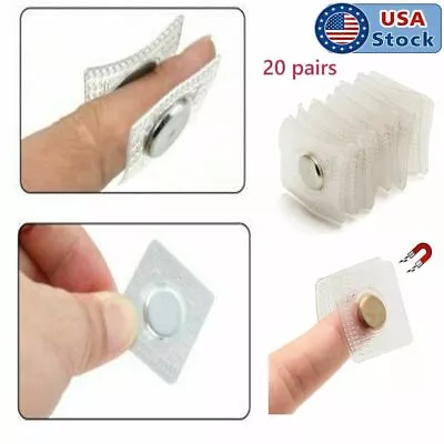 20 Pairs Hidden Sew Magnetic Snap Magnet Fastener For Handbag Clothing Invisible • $8.90