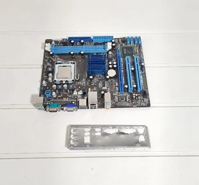 ASUS P5G41T-M LX2/GB Motherboard + CPU E5800 3.2ghz + I/O Plate. LGA 775 • £19.99