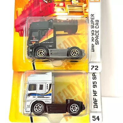 Matchbox DAF XF95 Space Cab MB54 And Super Space Cab MB72 Lot Of 2 • $22