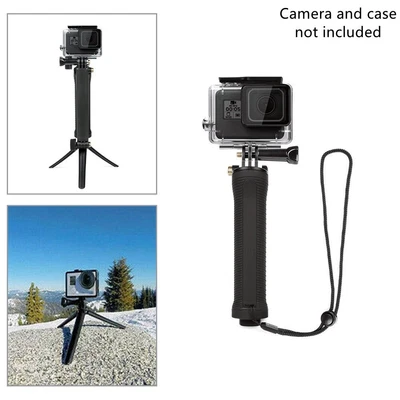 $21.98 • Buy 3 Way Arm Tripod Monopod Selfie Stick For Gopro Hero 10 9 8 Action Camera AU