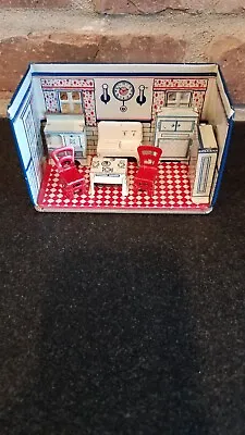 Vintage 1930's Louis Marx Tin Litho Newlywed Room Kitchen. Excellent! • $145