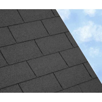 £35.95 • Buy Asphalt Roof Shingles Self-Adhesive Sheds Arbour Roofing Felt Shingle Tiles Grey
