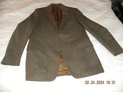 Magee Tailored Brown Fox Brothers Pantiles Pure New Wool Mens Sport Coat 40 • $59