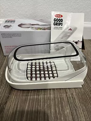 Vegetable Fruit Chopper Oxo White & Stainless Steel • $19