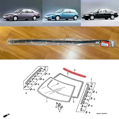 $38.99 • Buy Front Top Windshield Weatherstrip Rubber Seal For Honda Civic EG Ferio 92-95