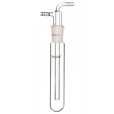 $66.59 • Buy Glass Vacuum Cold Trap Bubbler With 10mm Serrated Hose 225mm Length Below
