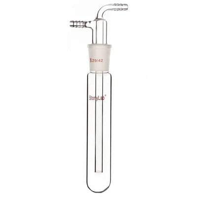 $66.59 • Buy Glass Vacuum Cold Trap Bubbler With 10mm Serrated Hose 225mm Length Below