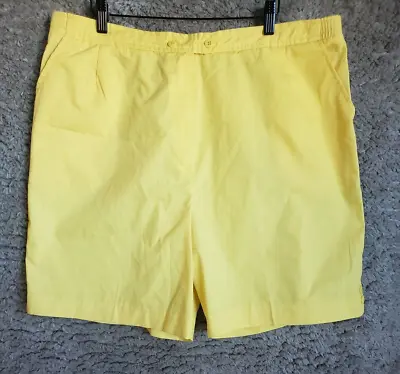 Vintage Voyager Yellow Shorts Size 20 • $8.89