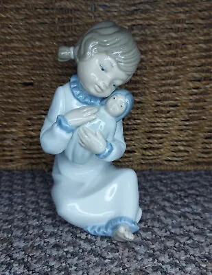 Zaphir Porcelain Figure Girl With Doll • £12
