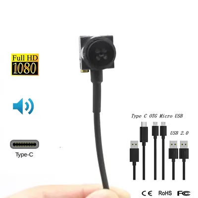 HD 1080P Mini USB Camera Button Type C OTG Camera Android  CCTV Security Audio • $57.84
