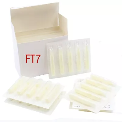 50 Tattoo Tips Sterile Mixed Styles Tubes Single Use Disposable • £6.75