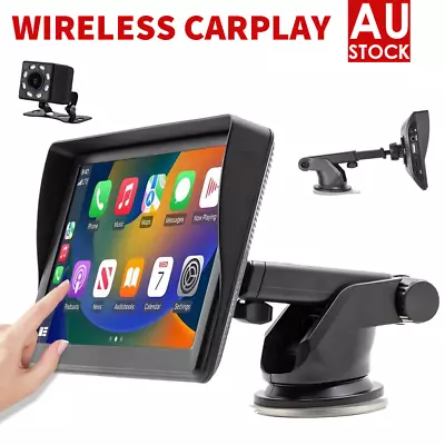 7  Portable Wireless For Apple Carplay Android Auto Car Stereo Radio Bluetooth • $65.69