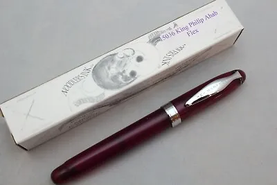 $25 • Buy Noodlers King Philip Purple Demonstrator Ahab Piston Flex Nib Fountain Pen