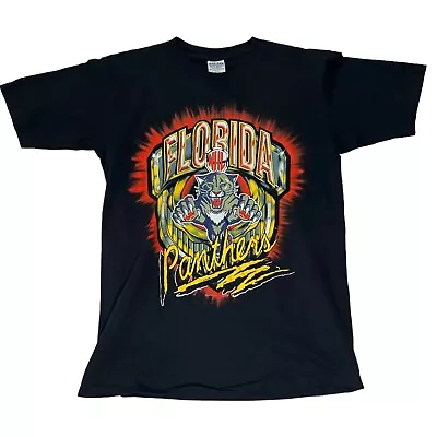 Vintage 90s Florida Panthers Graphic T-Shirt Gift For Fans Hockey Playoff • $16.99