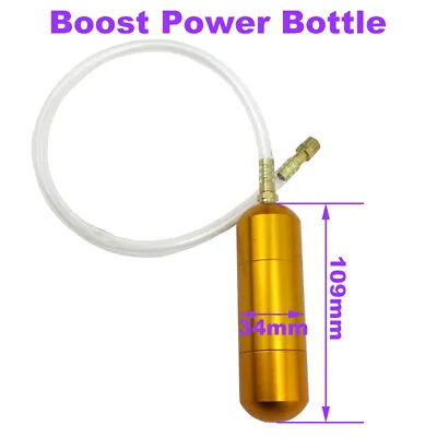 Gold Aluminum Boost Power Bottle For 2 Stroke 50 60 80cc Gas Motorized Bicycle • $19.96