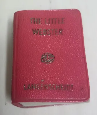 Mini The Little Webster Dictionary Langenscheidt 1957 Book • $35