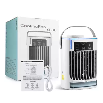Portable Air Cooler Fan Mini Air Conditioner Personal Cooling Fan Humidifier • $49.98