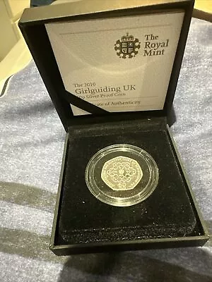 2010 Girlguiding UK 50p Silver Proof Coin • £30