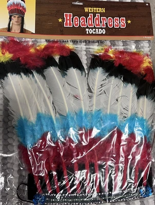 $17 • Buy Western Native American Indian Headdress Costume Halloween