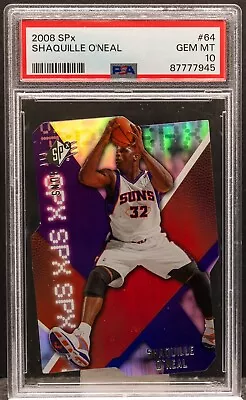 87777945 Shaquille O'Neal 2008-09 Upper Deck SPX Die Cut #64 Suns HOF PSA 10 • $16.50