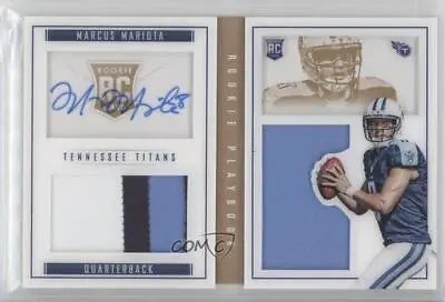 2015 Playbook Rookies Booklet Gold Signatures /99 Marcus Mariota Rookie Auto RC • $58.26