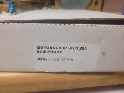  Motorola Series 200Bag Phone Vintage 1990s Collectible Cell Metro One • $26.99