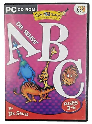 Dr Seuss' ABC's Living Books PC CD-ROM For Ages 3-6 Educational Fun Learning • £8.99