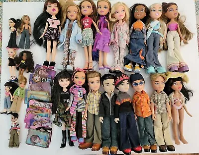 Bratz Doll Lot - 16 Full Size (11 Girls 5 Boys) 7 Minis And Various Cards • $189.99