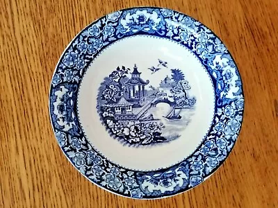 Olde Alton Ware Large Bowl Dish Blue & White Willow Ware • £5.99