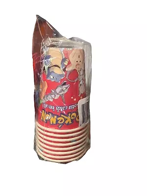 Vintage Pokemon Party Cups NEW 8 Pieces 1999 Collectible • $14.99