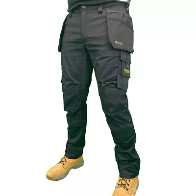 Apache Bancroft Slim Fit Stretch ATS Flex Holster Knee Pad Pockets Work Trousers • £48.95