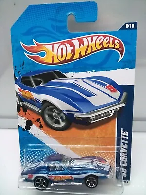 Hot Wheels Mainline / '69 Chevy Corvette C3 - Blue - HW #6 - Model Car X1 • $24.72