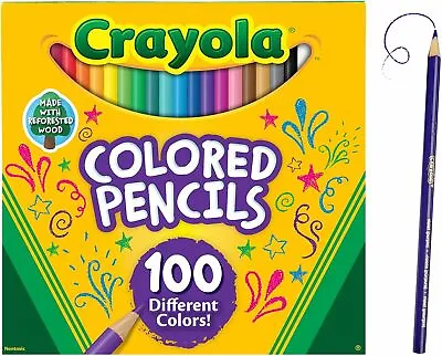 Crayola 68-8100-E-000 Coloured Pencil Pack Of 100 • £31.39