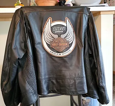 Harley DAVIDSON Leather Jacket Vintage 3x Anniversary • $121.80