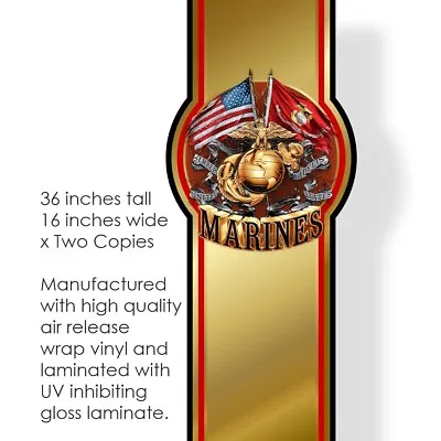 Set Of 2) Truck Bed Stripe Decals - Marine Corps Upscale Accent • $36