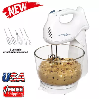 Countertop Food Stand Mixer 6 Speed 4 Quart Electric Beater Cake Cooking Kitchen • $38.99