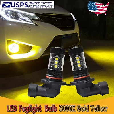 For Subaru Forester 1998-2002 2006-2013 2X Golden Yellow 9006 LED Fog Light Bulb • $14.99