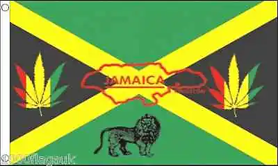 Jamaica Rastafarian Lion Of Judah 5'x3' Flag • £6