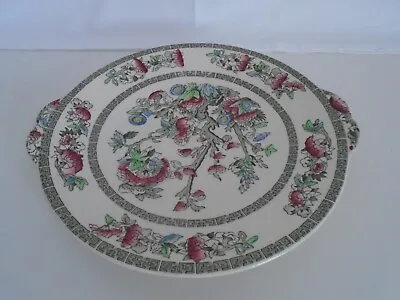 £9.99 • Buy Vintage Johnson Bros. Indian Tree 24.5cm / 9.5  Eared Cake Plate Good Condition