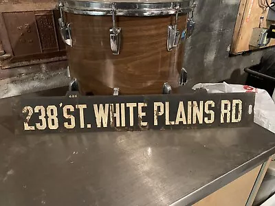 Ny Nyc Subway Sign 238th Street White Plains Rd Bronx Lo-v  I.r.t. Collectible  • $159.95