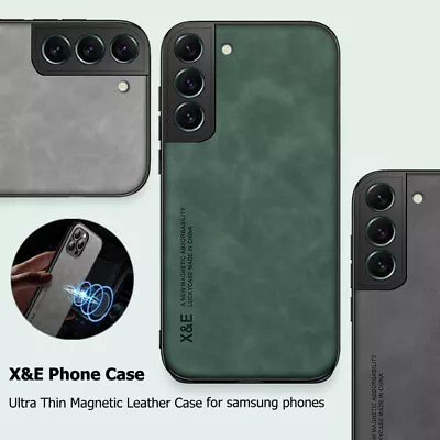 For Samsung S21 S22 S23 S24 Ultra S20 FE A52S A53 Magnetic Leather Case Cover • £4.79
