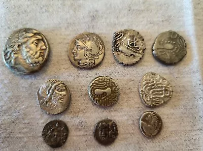 10 Silver Ancient Coins Greek/Roman And Indo Persian BC To Early 100 AD • $499