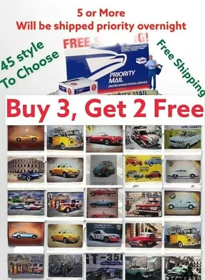 CAR Vintage Retro Tin Signs Wall Decor Metal Plaque Pub Poster Club Tavern Shop • $7.99