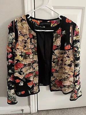 Zara Women’s Floral Blazer Sz M • $19.99