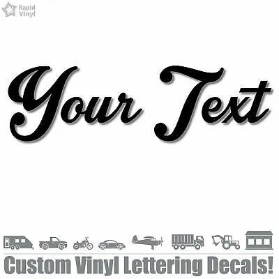 Custom Text Vinyl Decal Sticker Car Window Bumper Letters Numbers Lettering Name • $7.99