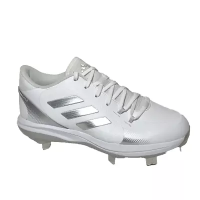 Adidas PureHustle 2 Womens Fast Pitch Softball Metal Cleats White FY4387 • $19.99