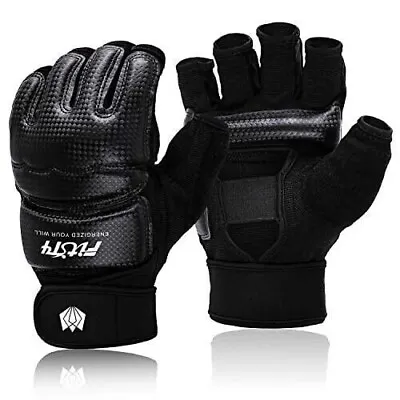 FitsT4 Half Mitts UFC MMA Training Boxing Kickboxing Sparring Gloves XL • £20.56